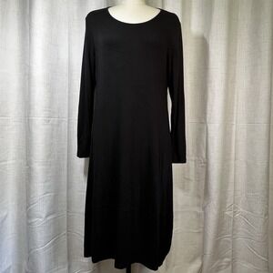 Ever Sassy Dress‎ Women's Black Style 10412 Size Medium Long Sleeve